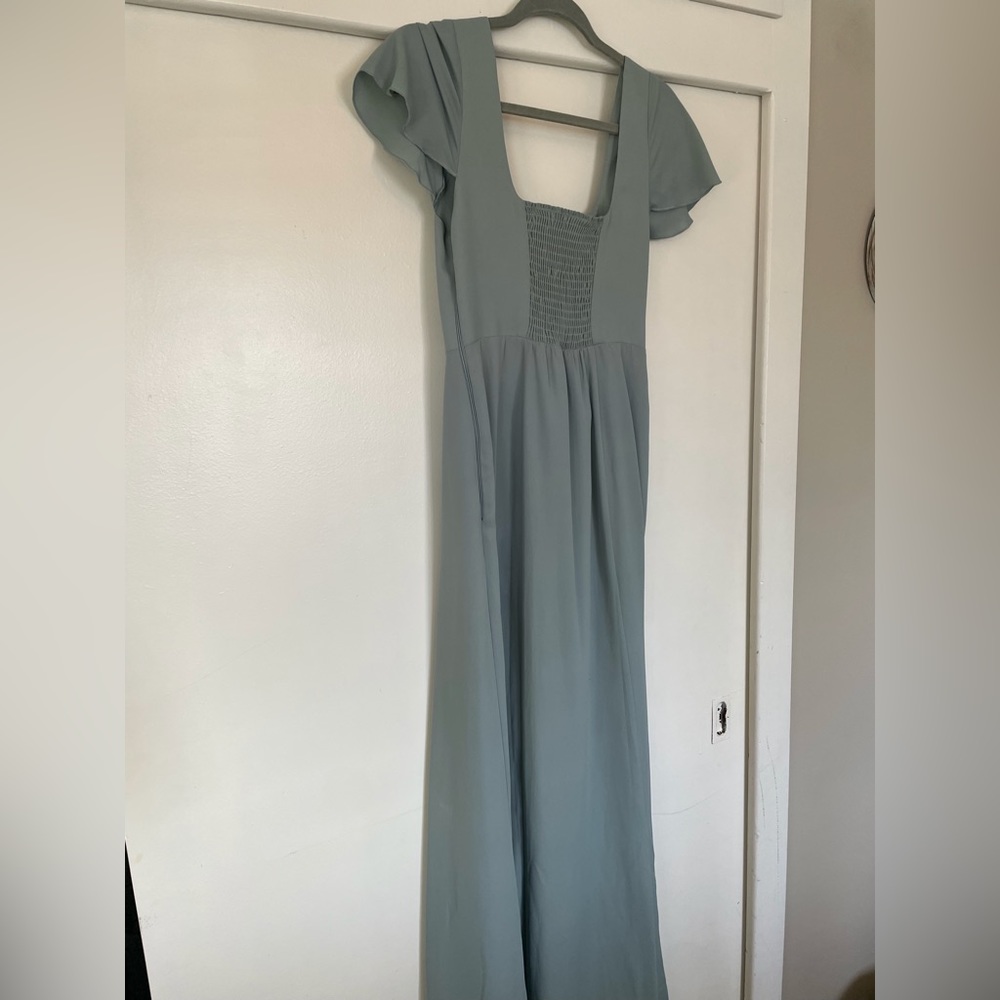 Marie Maxi Dress - Silver Sage Crisp - Show Me Your Mumu - Picture 3 of 6